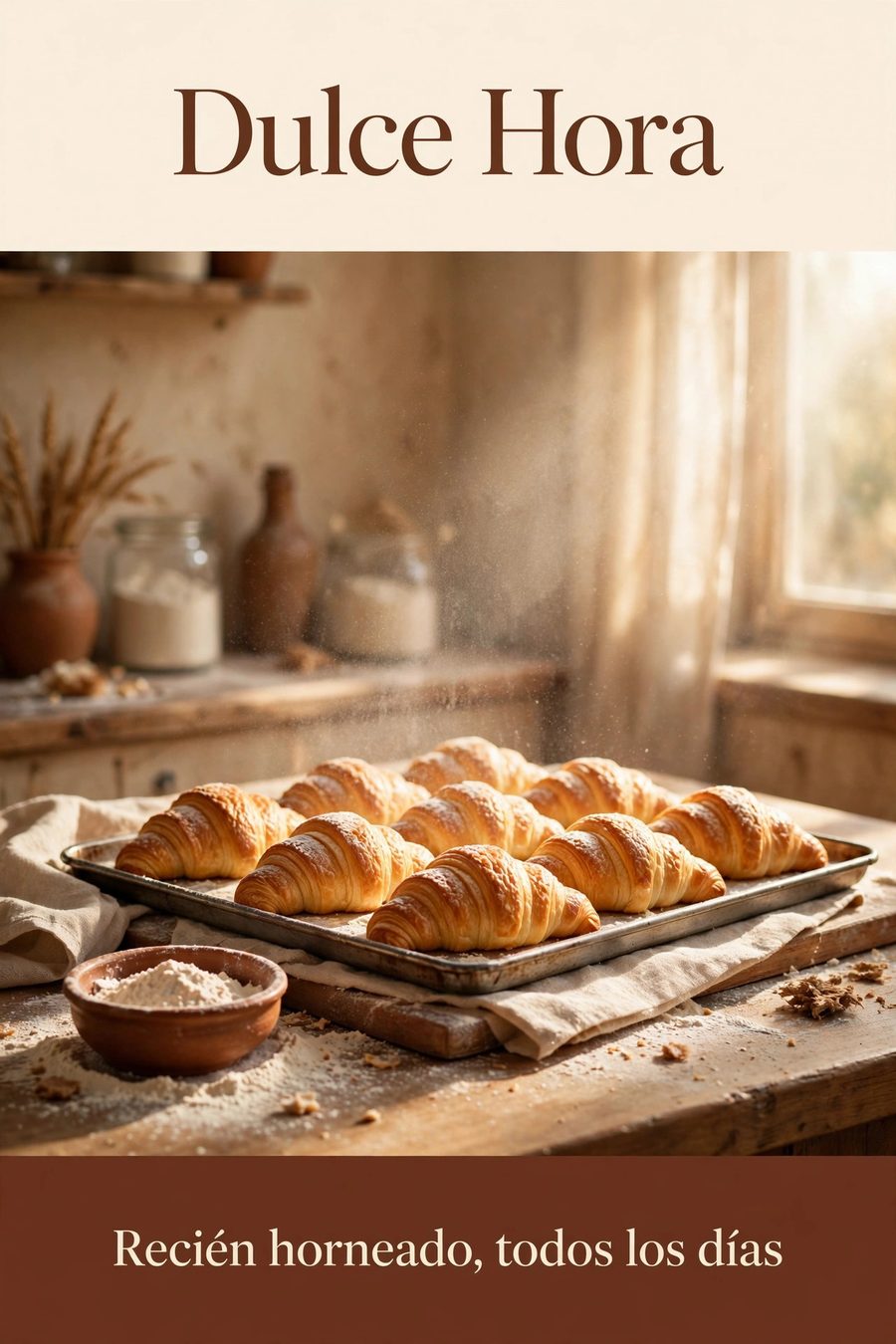 Sample piece for Dulce Hora (Bakery & pastry shop) designed by Desy