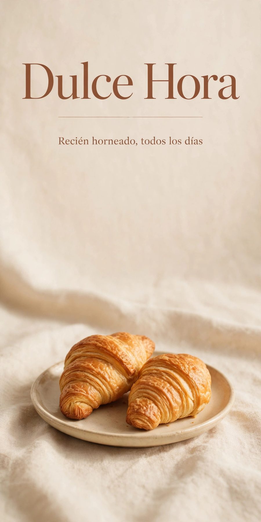 Sample piece for Dulce Hora (Bakery & pastry shop) designed by Desy