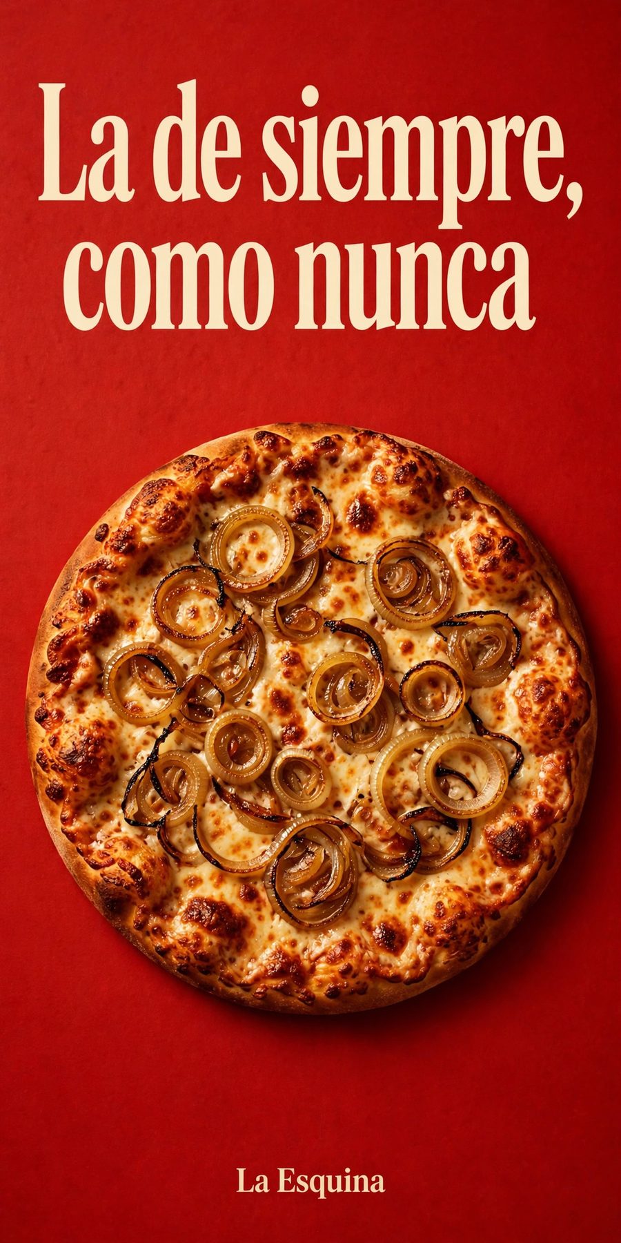 Sample piece for La Esquina (Neighborhood pizzeria) designed by Desy