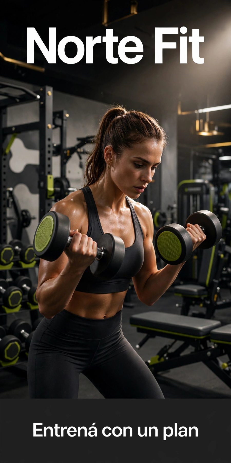Pieza de ejemplo de Norte Fit (Gimnasio) diseñada por Desy