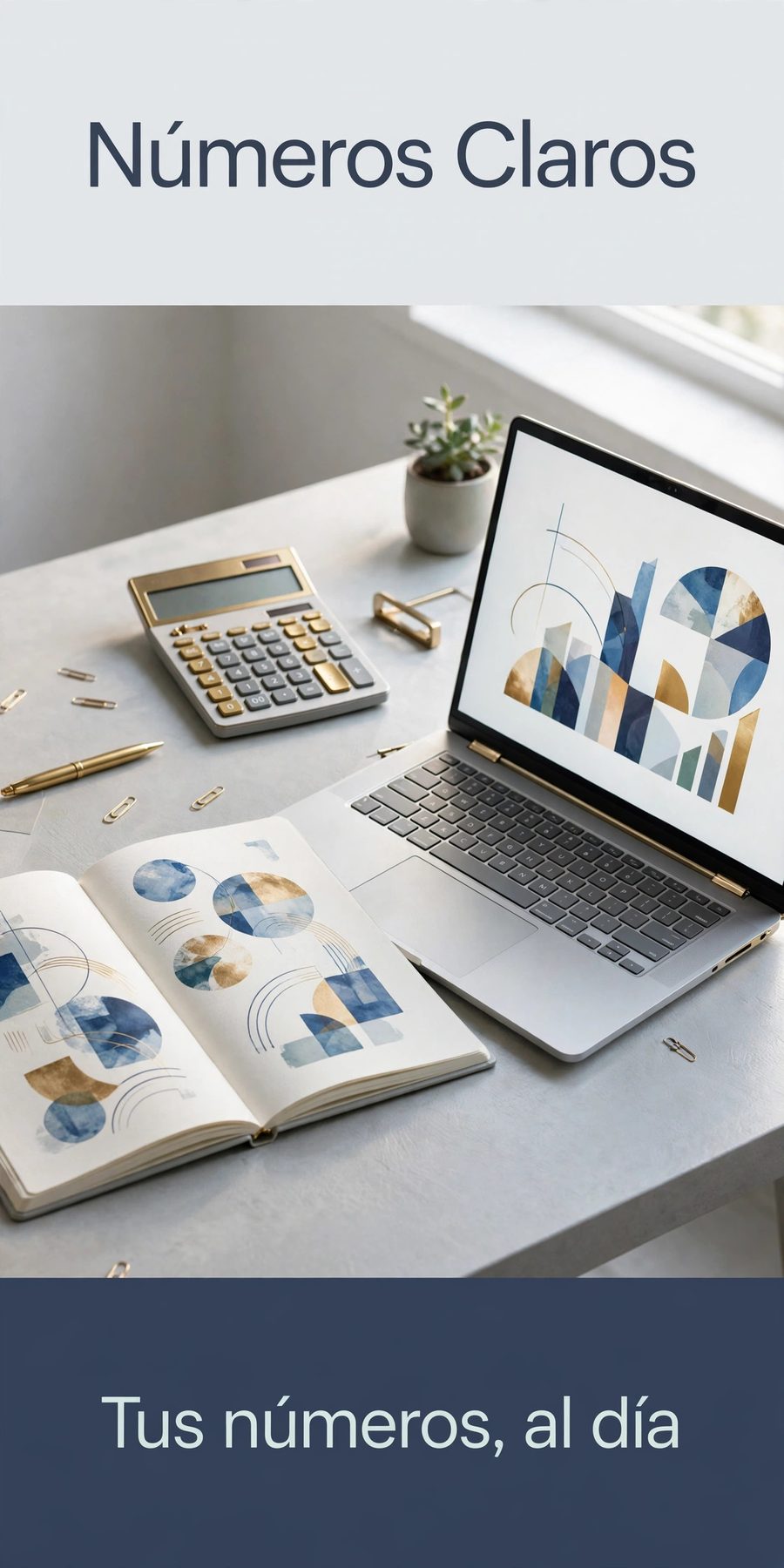 Sample piece for Números Claros (Accounting firm) designed by Desy