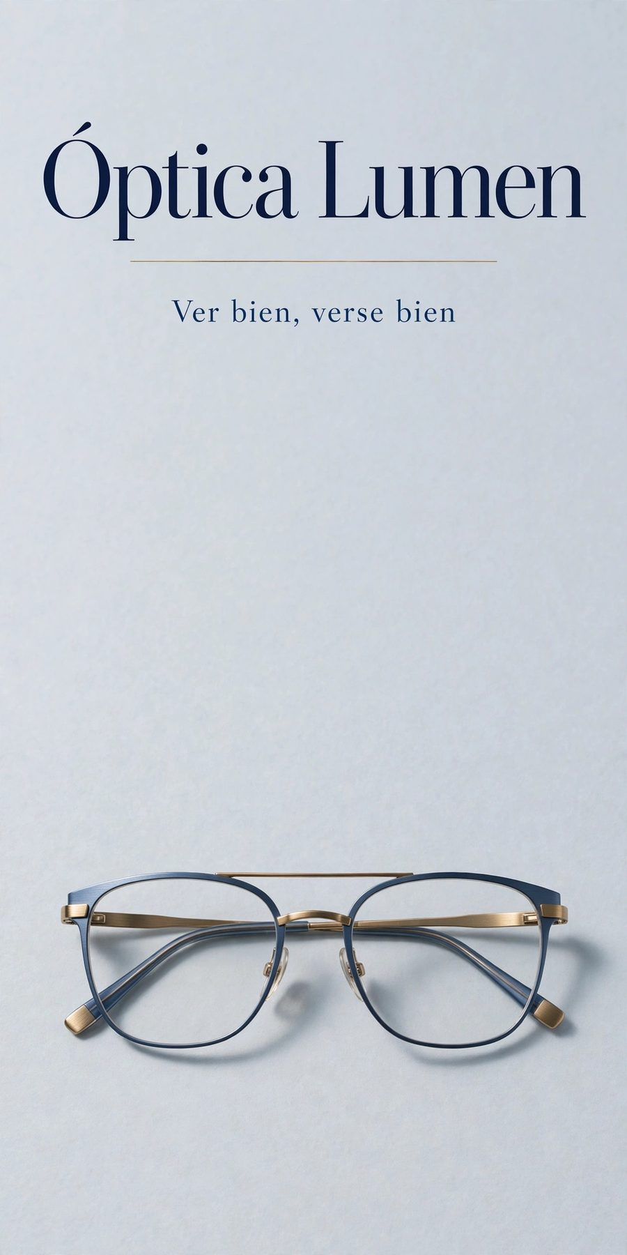 Sample piece for Óptica Lumen (Optician) designed by Desy