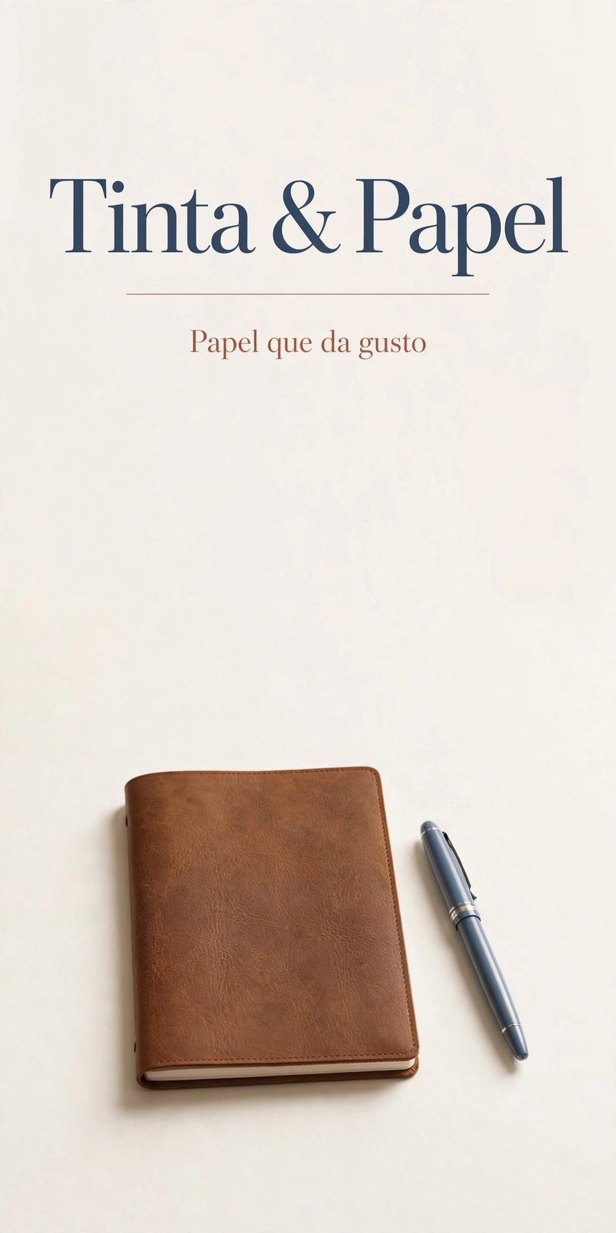 Sample piece for Tinta & Papel (Book & stationery shop) designed by Desy
