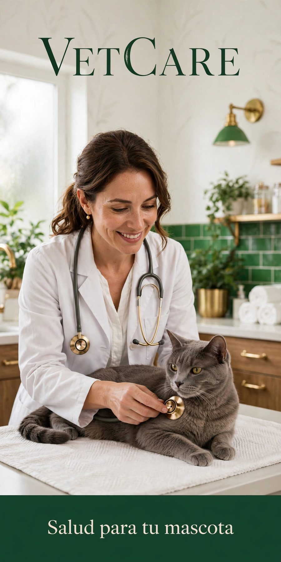 Sample piece for VetCare (Veterinary clinic) designed by Desy